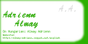 adrienn almay business card